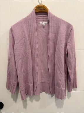 89th and Madison Dusty pink Open-Front Women's Cardigan